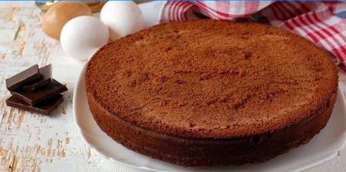 Homemade Chocolate Sponge Cake