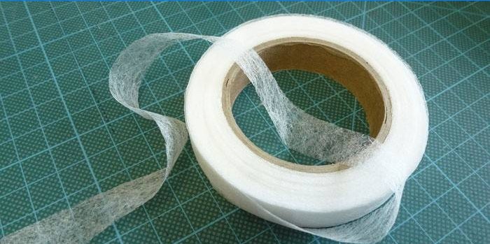 Glue tape spider line for sewing