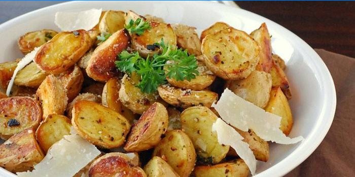 Rustic Parmesan Plate with Potatoes