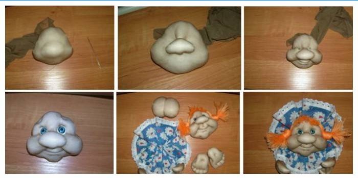 How to make a doll from nylon tights