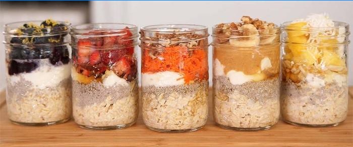 Oatmeal in Jars