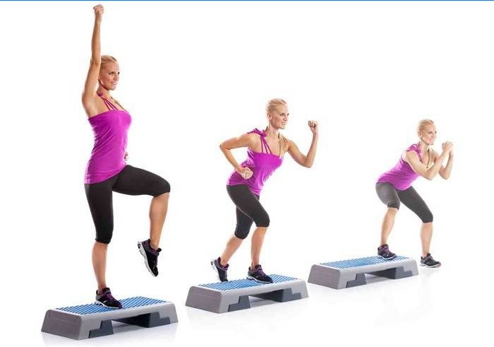Slimming step aerobics