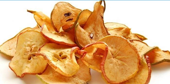 Dried apples and pears