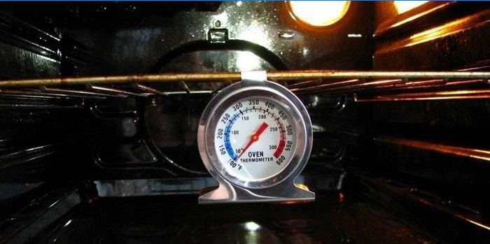 Mechanical thermometer for electric oven