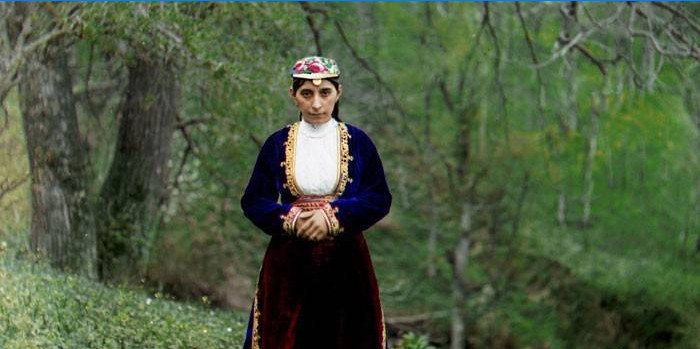 Girl in national Armenian costume