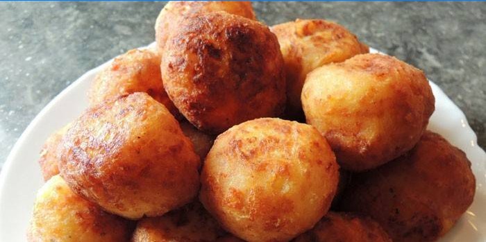 Mashed potato balls without breading