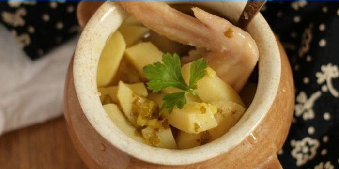 Pot of potatoes