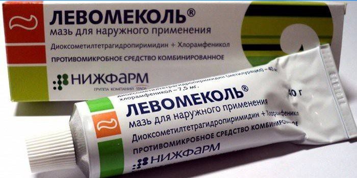 Packaging ointment Levomekol