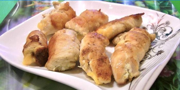 Cheese Fillet Rolls with Cheese Filling