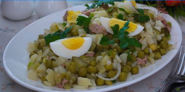 Pea Cod Liver Salad