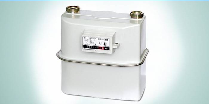 Model of a household gas meter for installation on the street BK-G10 T