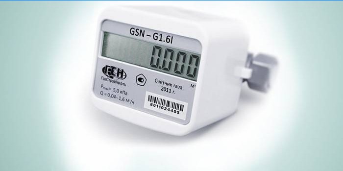 Household electronic gas meter