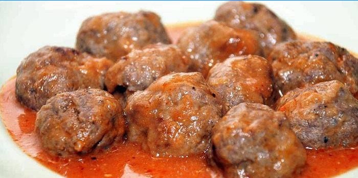 Rice-free meatballs with gravy