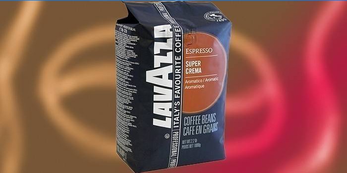 Lavazza Super Crema Bean Coffee Packaging