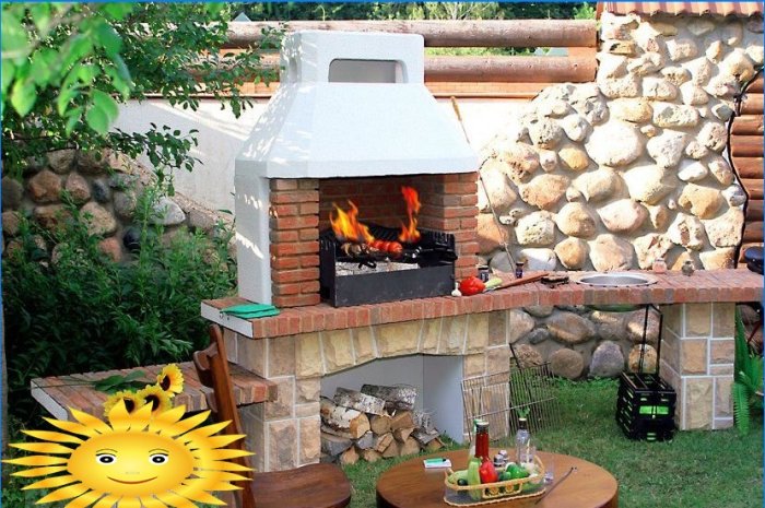 8 rules for organizing a barbecue area