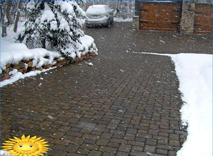 Anti-icing and snow melting systems for driveways and walkways