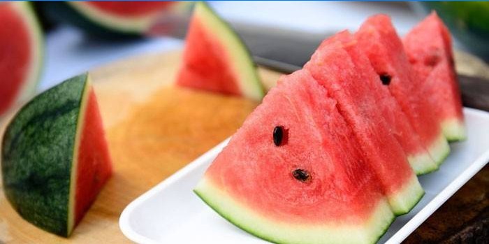 Sliced ​​watermelon
