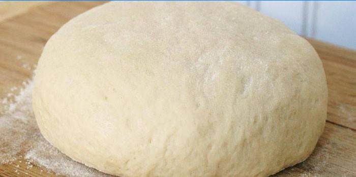 Ball of dough without yeast