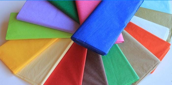 Quiet multi-colored paper