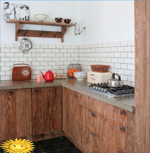 Country kitchen: budget design options