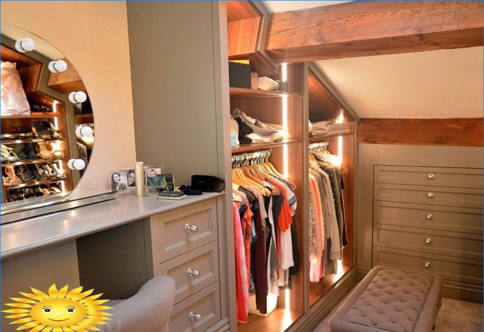 Creative ideas for organizing a dressing room