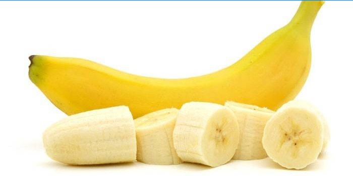 Peeled and banana
