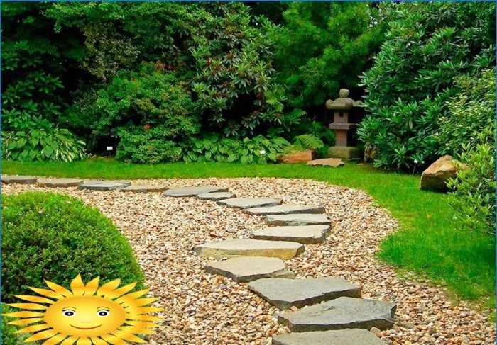 16 ideas for arranging original garden paths