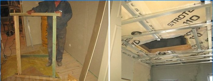 DIY installation of an attic staircase