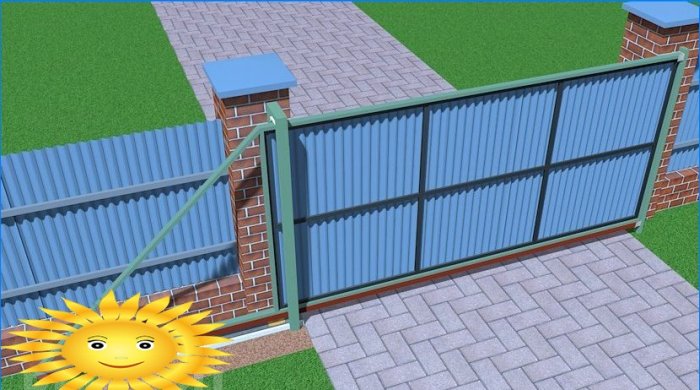 DIY manufacturing and installation of sliding gates