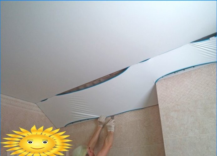 DIY installation of stretch ceilings: technology with photographs