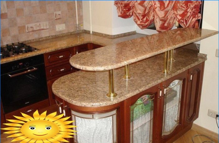 Do-it-yourself bar counter for the kitchen