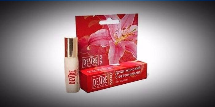 Women's perfume with pheromones desire