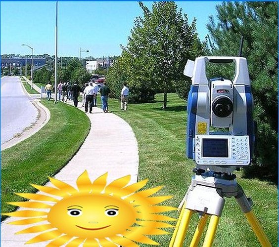 Electronic total station - in questions of geodesy you can't do without it