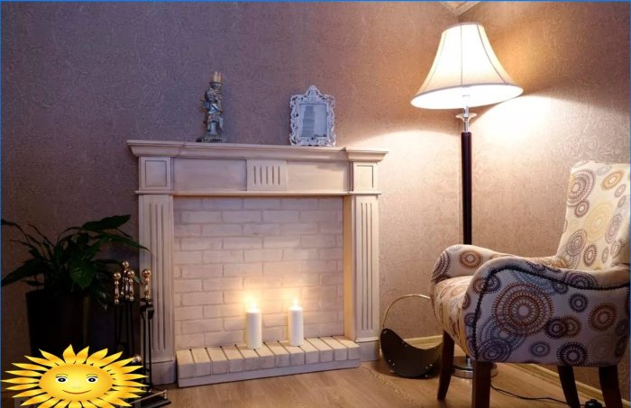Fireplace shelves: choice of material and decor