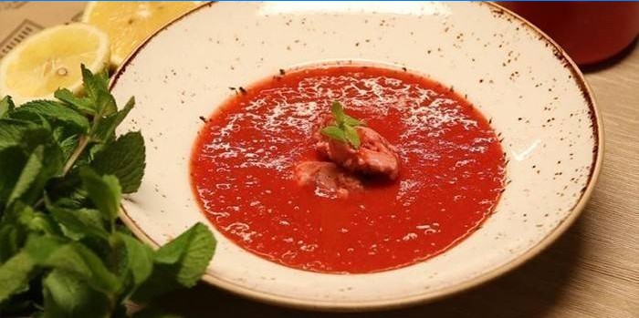 Strawberry Ginger Soup