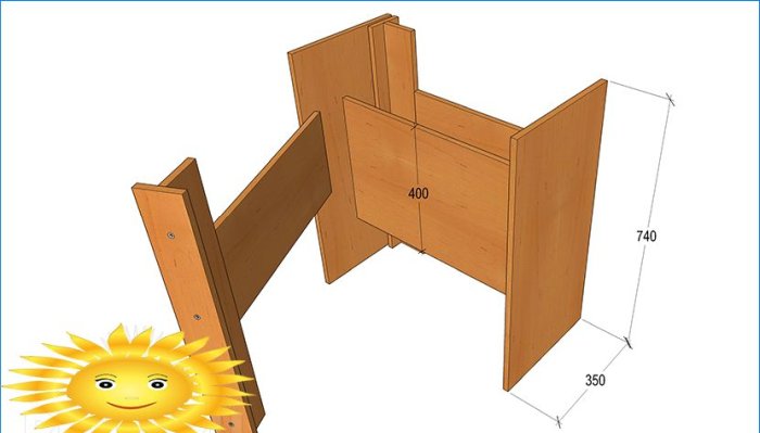 Folding wooden table for the kitchen do it yourself