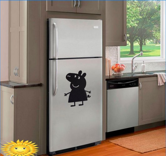 Fridge painting - how to decorate the most visible household appliance