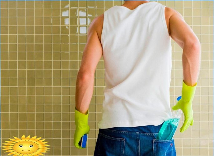 How to clean the seams between bathroom tiles