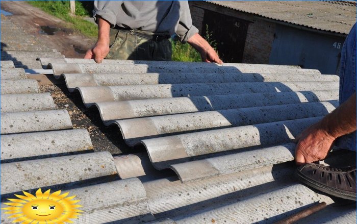 How to dismantle old slate from the roof