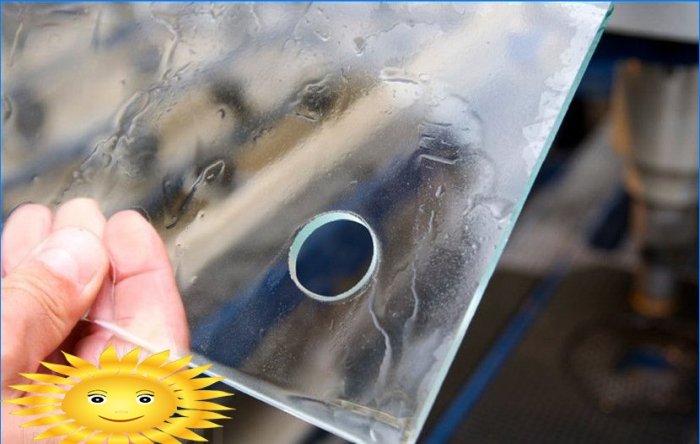 How to drill a hole in glass