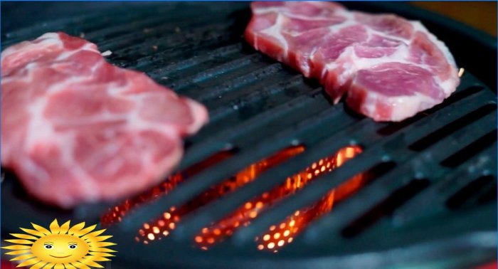 Indoor barbecues and grills: pros, cons, varieties
