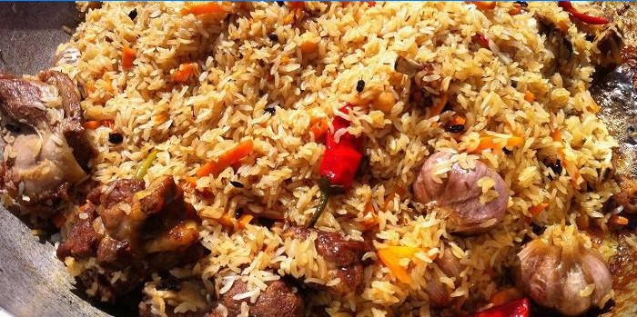 Pilaf with Pork Meat