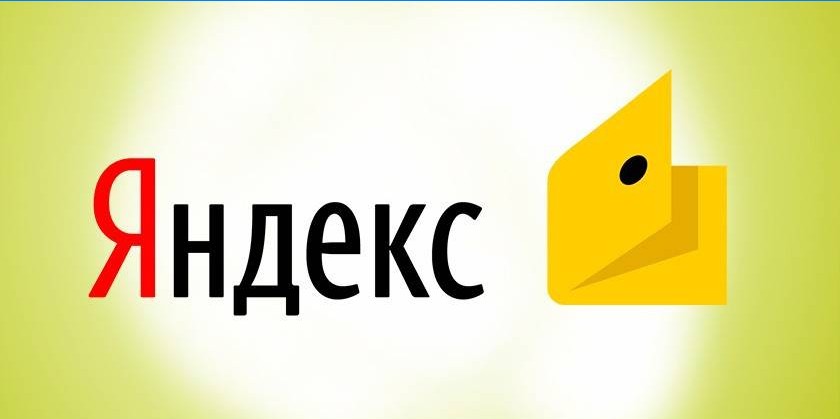 The logo of the electronic Yandex wallet
