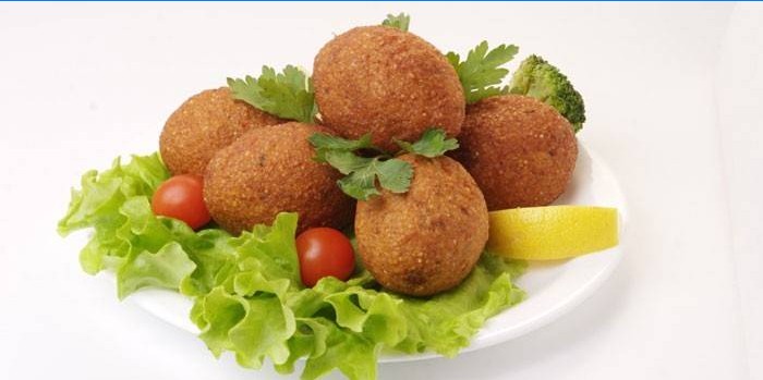 Breaded Kebbe with Cheese Filling