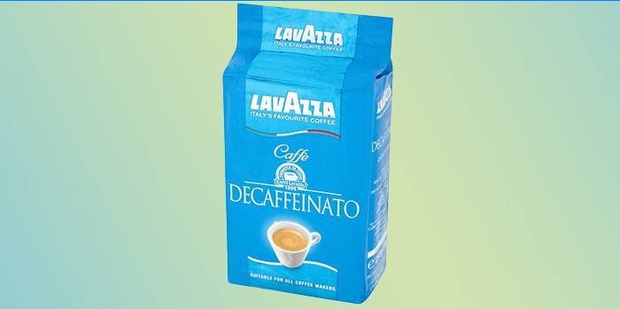 Lavazza Caffe Decaffeinato decaffeinated coffee packaging
