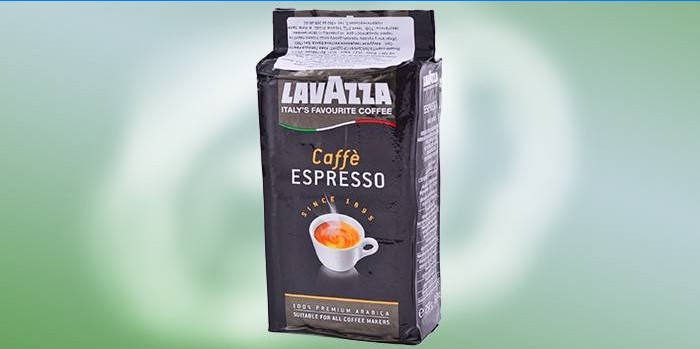 Lavazza Espresso ground coffee packaging