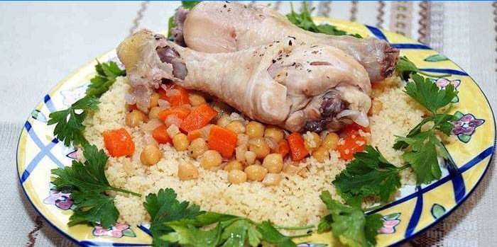 Couscous with Chicken Legs