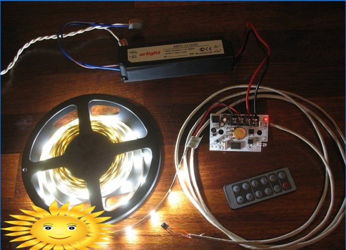 Connecting LED strip using a dimmer
