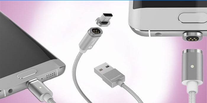 For Android WSKEN X-cable Metal magnetic Cable