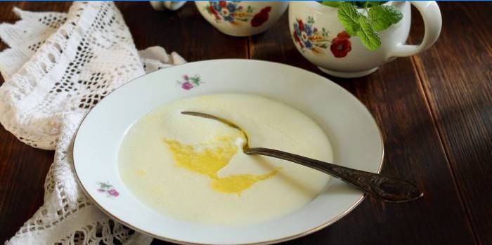 Porridge with egg